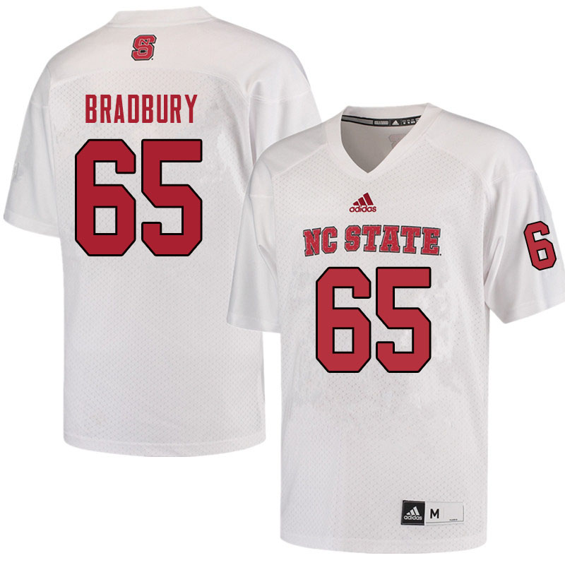 Men #65 Garrett Bradbury NC State Wolfpack College Football Jerseys Sale-Red - Click Image to Close